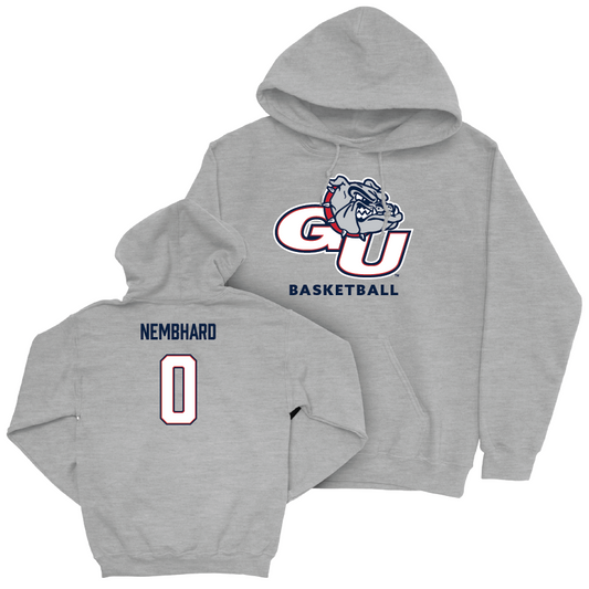 Gonzaga Men's Basketball Sport Grey Classic Hoodie - Ryan Nembhard Small