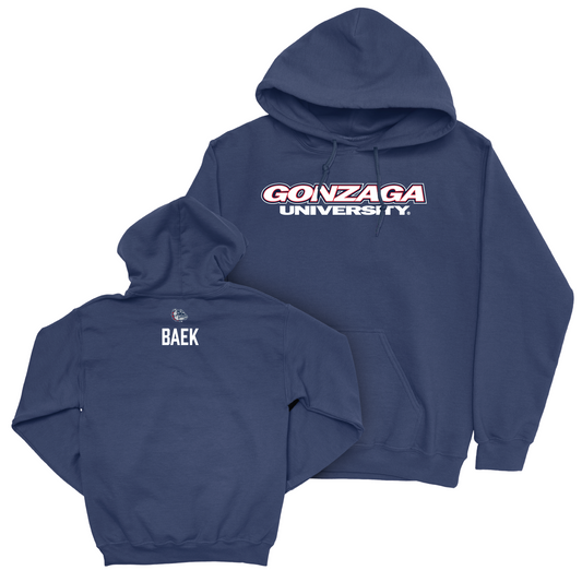 Gonzaga Women's Golf Navy Wordmark Hoodie - Chaewon Baek