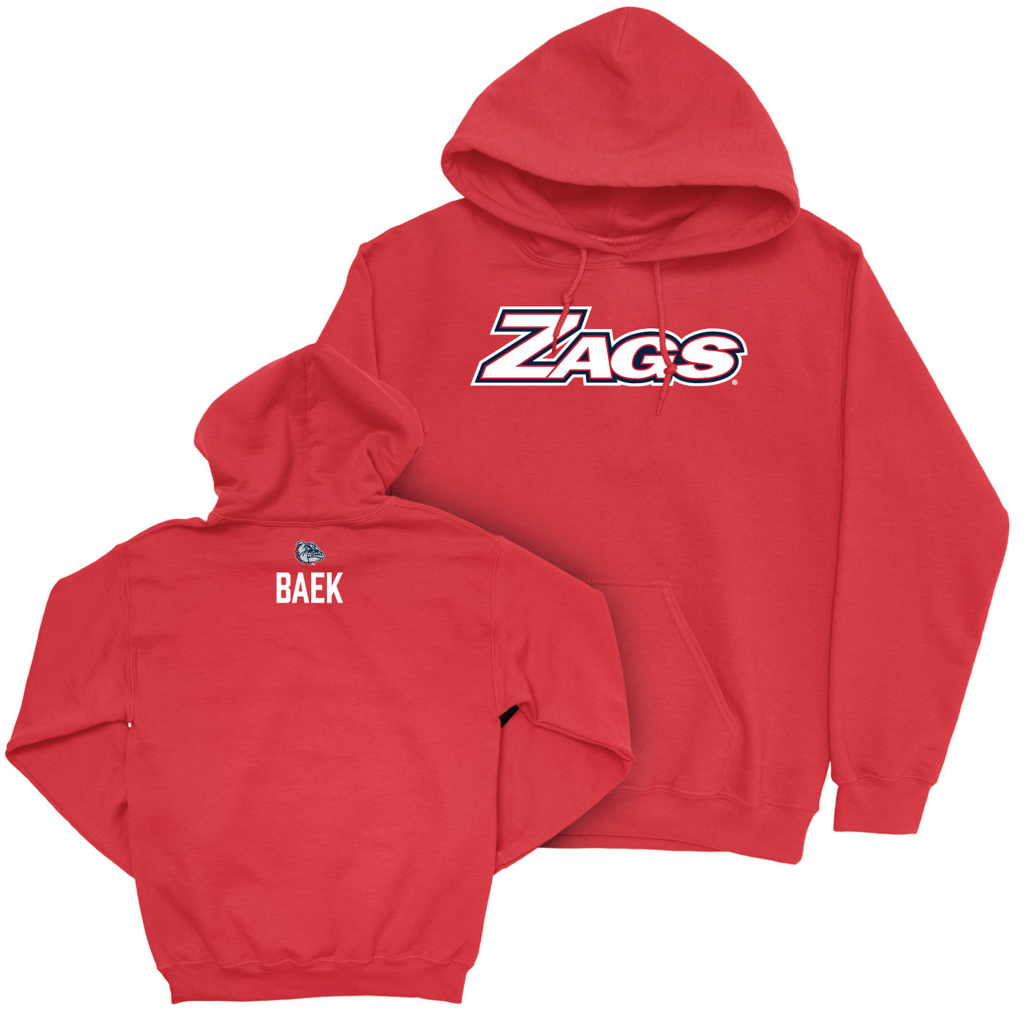 Gonzaga Women's Golf Red Zags Hoodie - Chaewon Baek