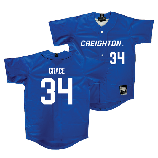 Creighton Baseball Blue Jersey  - Jack Grace