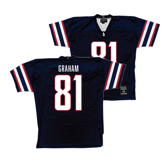 Duquesne Football Navy Jersey - Andy Graham