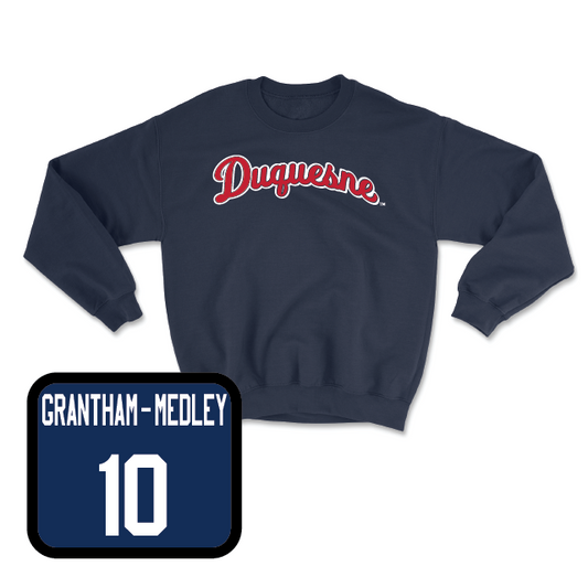 Duquesne Women's Basketball Navy Script Crew - Gabrielle Grantham-Medley