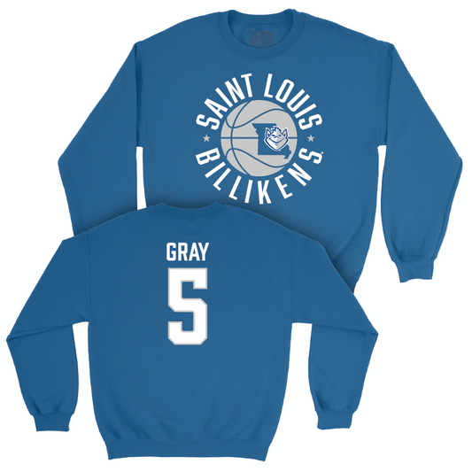 Saint Louis Women's Basketball Royal Hardwood Crew - Brooklyn Gray