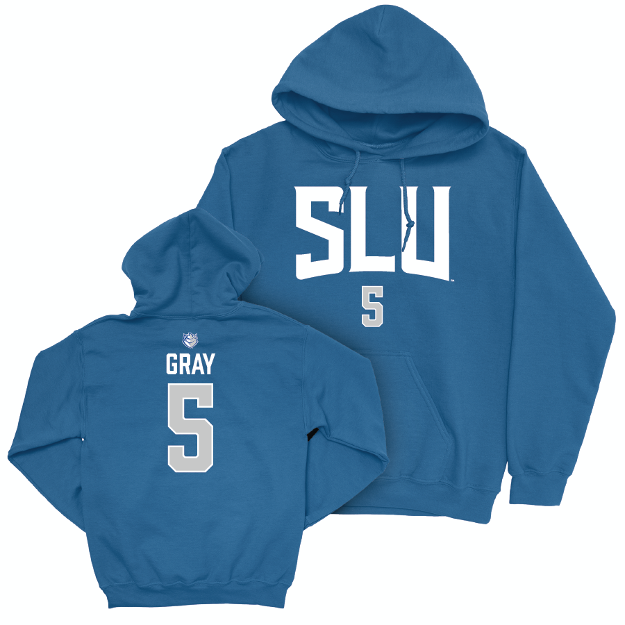 Saint Louis Women's Basketball Royal Sideline Hoodie - Brooklyn Gray