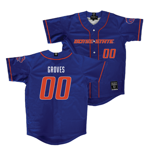 Boise State Softball Blue Jersey - Sydney Groves | #00