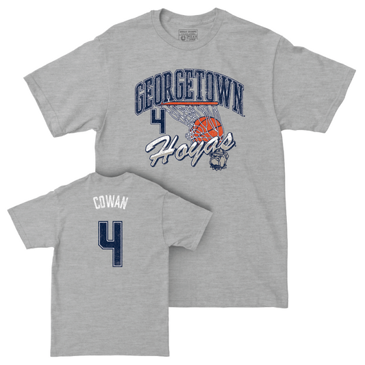 Georgetown Women's Basketball Sport Grey Hardwood Tee - Alexandra Cowan Youth Small