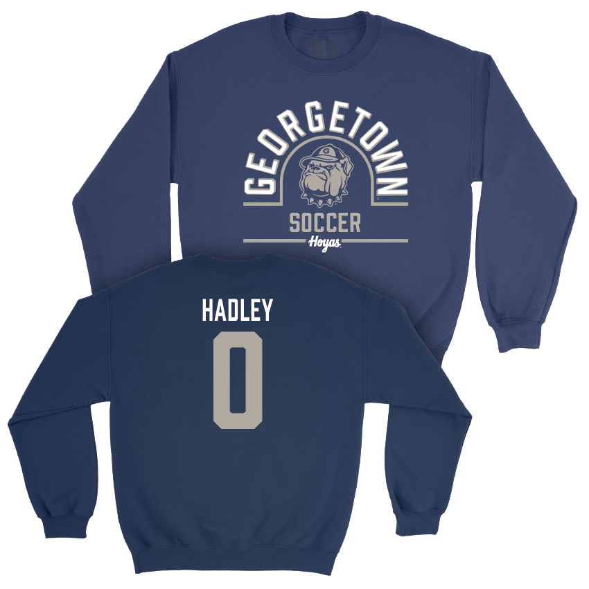 Georgetown Women's Soccer Navy Classic Crew - Alexa Hadley Youth Small