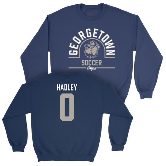 Georgetown Women's Soccer Navy Classic Crew - Alexa Hadley Youth Small