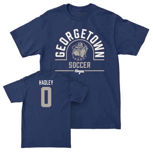 Georgetown Women's Soccer Navy Classic Tee - Alexa Hadley Youth Small