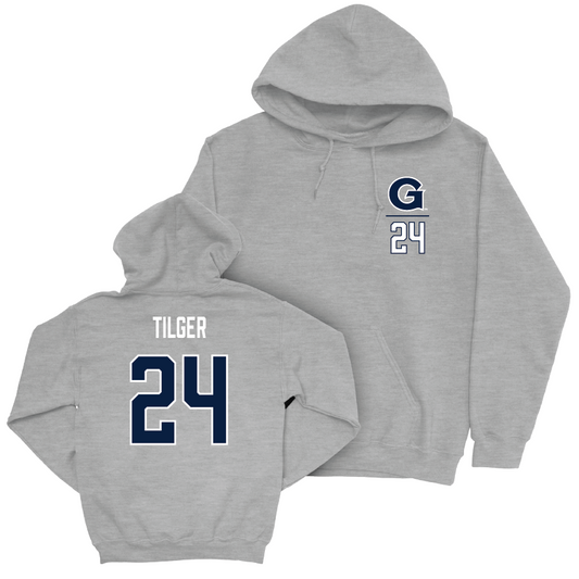 Georgetown Field Hockey Sport Grey Logo Hoodie - Ava Tilger Youth Small