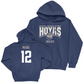 Georgetown Men's Soccer Navy Staple Hoodie - Blaine Mabie Youth Small