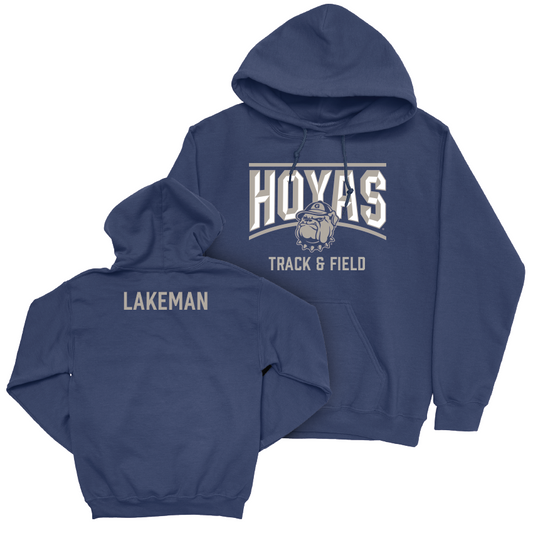 Georgetown Women's Track & Field Navy Staple Hoodie - Caleb Lakeman Youth Small