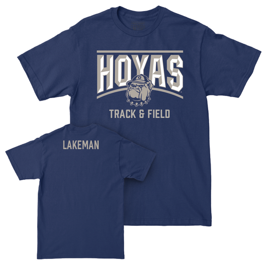 Georgetown Women's Track & Field Navy Staple Tee - Caleb Lakeman Youth Small