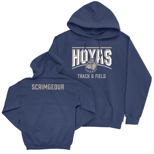 Georgetown Women's Track & Field Navy Staple Hoodie - Chloe Scrimgeour Youth Small