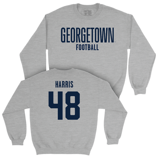 Georgetown Football Sport Grey Wordmark Crew - Diandre Harris Youth Small