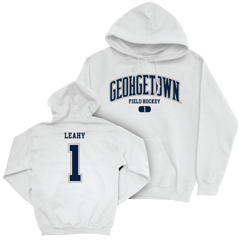 Georgetown Field Hockey White Arch Hoodie - Elena Leahy Youth Small