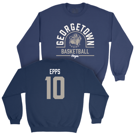 Georgetown Men's Basketball Navy Classic Crew - Jayden Epps Youth Small