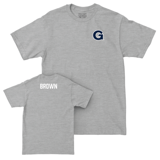 Georgetown Women's Track & Field Sport Grey Logo Tee - Kaira Brown Youth Small