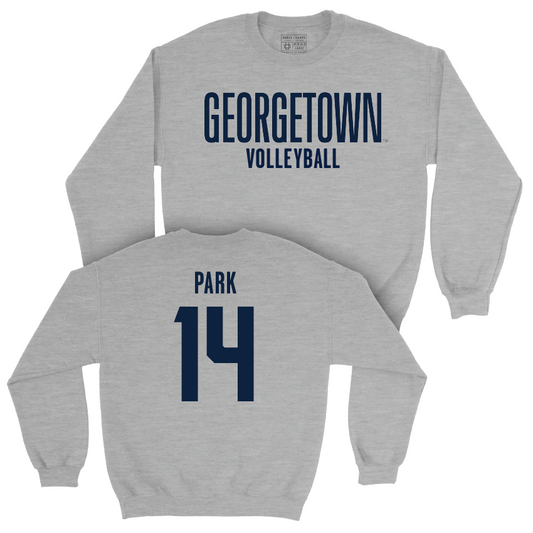 Georgetown Volleyball Sport Grey Wordmark Crew - Karis Park Youth Small