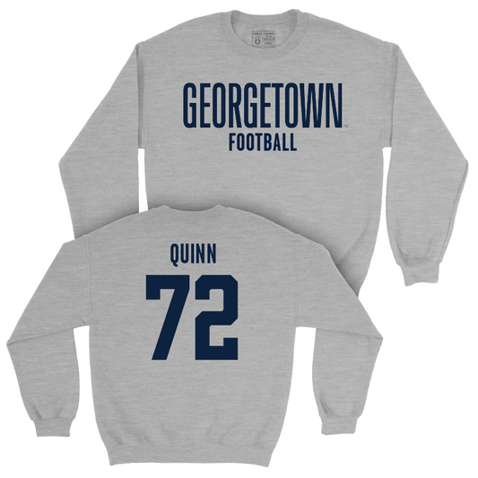 Georgetown Football Sport Grey Wordmark Crew - Kevin Quinn Youth Small