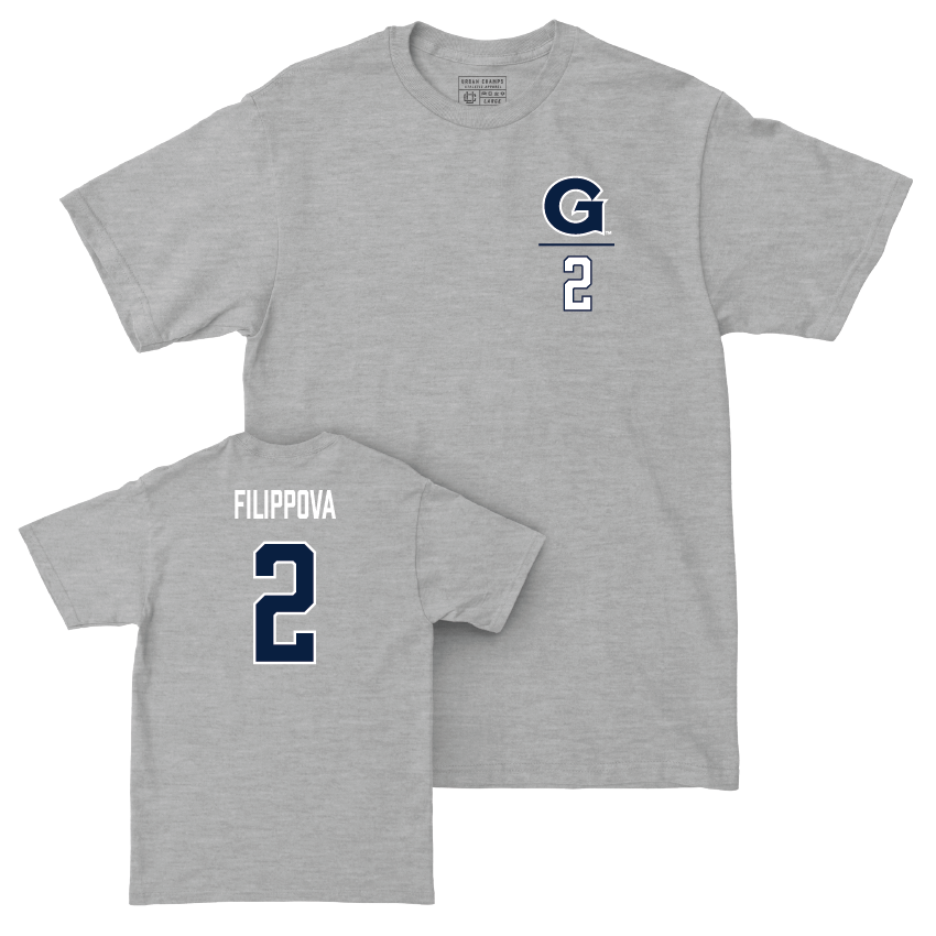 Georgetown Volleyball Sport Grey Logo Tee - Maria Filippova Youth Small