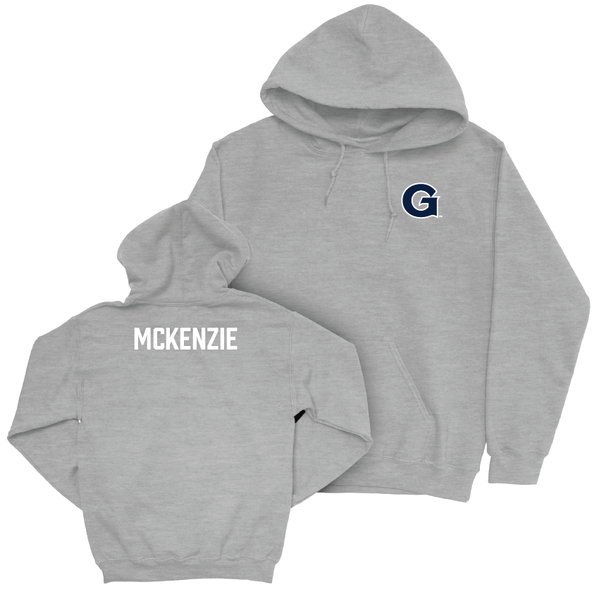 Georgetown Men's Track & Field Sport Grey Logo Hoodie - Micah McKenzie Youth Small