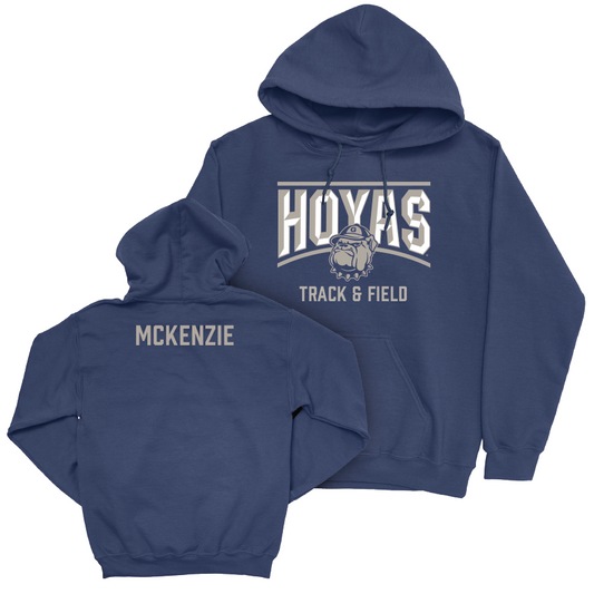 Georgetown Men's Track & Field Navy Staple Hoodie - Micah McKenzie Youth Small