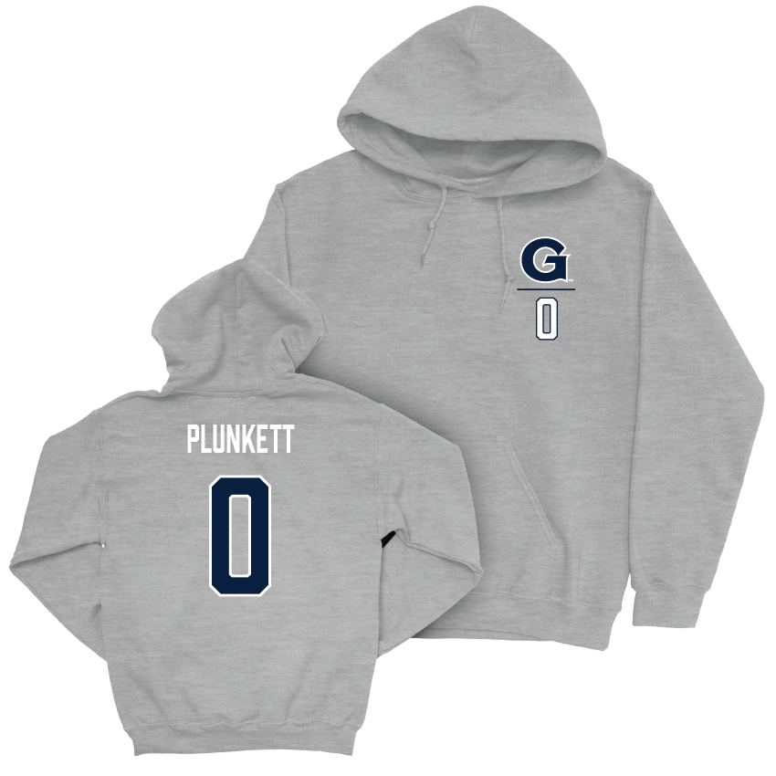 Georgetown Football Sport Grey Logo Hoodie - Matthew Plunkett Youth Small