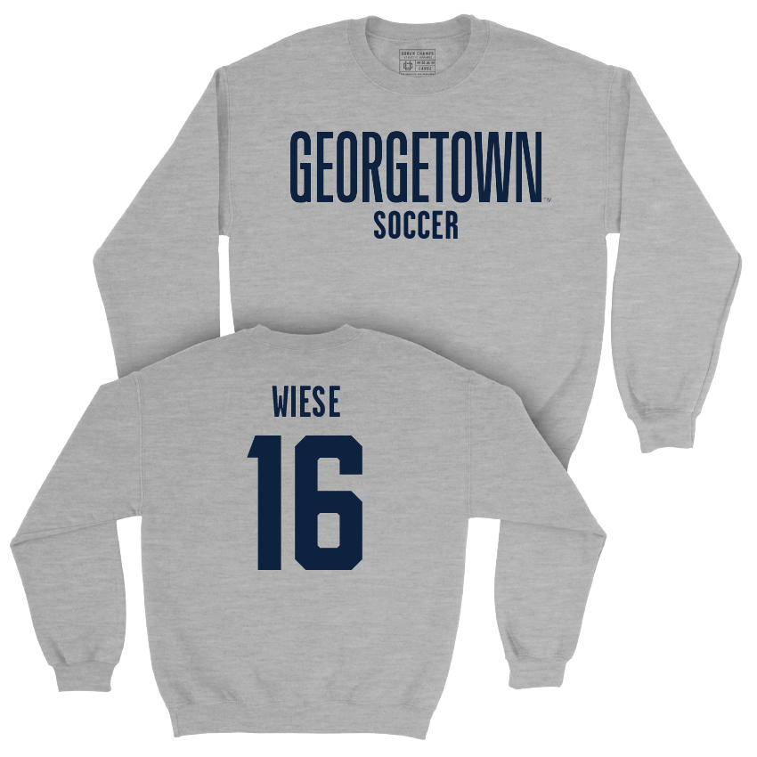 Georgetown Women's Soccer Sport Grey Wordmark Crew - Maya Wiese Youth Small