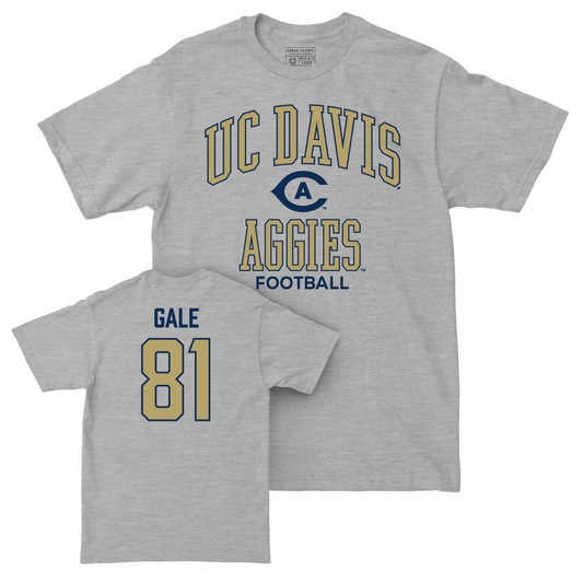 UC Davis Football Sport Grey Classic Tee - Joshua Gale | #81