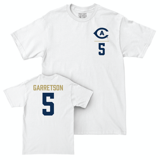 UC Davis Football White Logo Comfort Colors Tee  - Grant Garretson