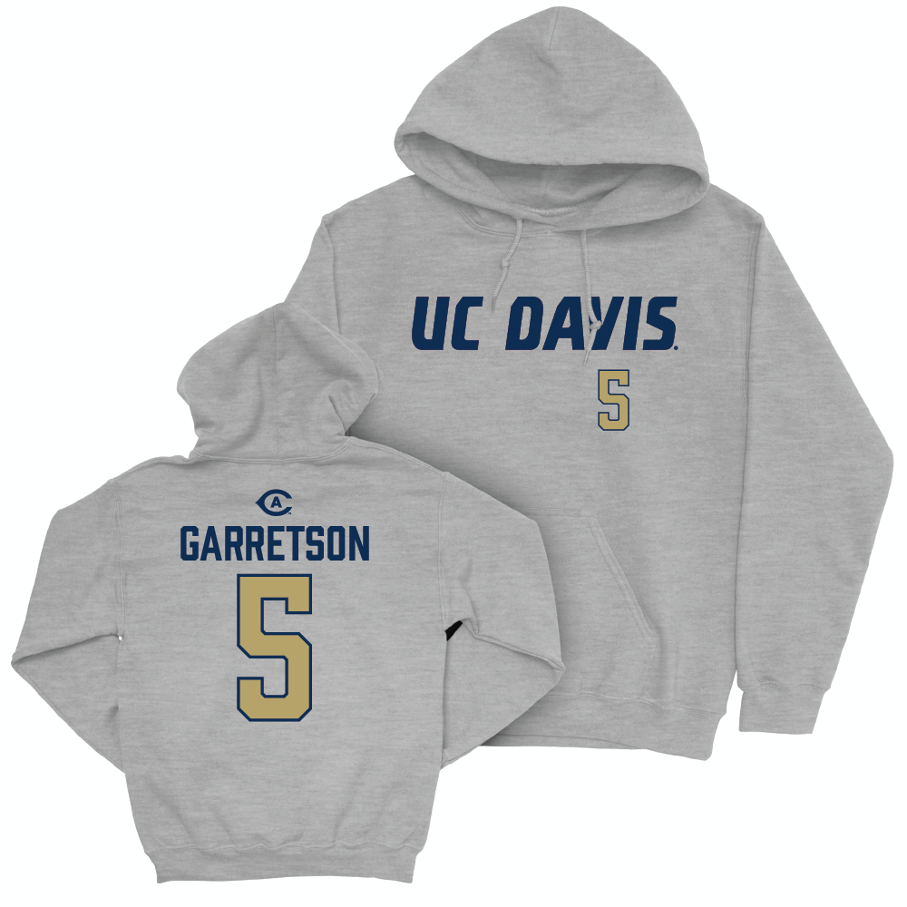 UC Davis Football Sport Grey Aggies Hoodie  - Grant Garretson