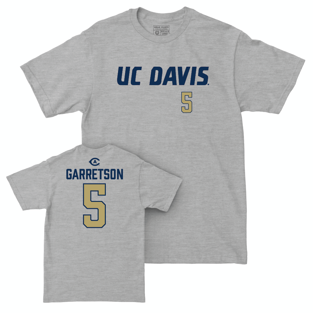 UC Davis Football Sport Grey Aggies Tee  - Grant Garretson