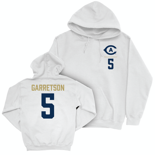 UC Davis Football White Logo Hoodie  - Grant Garretson