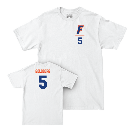 Florida Women's Soccer White Logo Comfort Colors Tee   - Alexa Goldberg