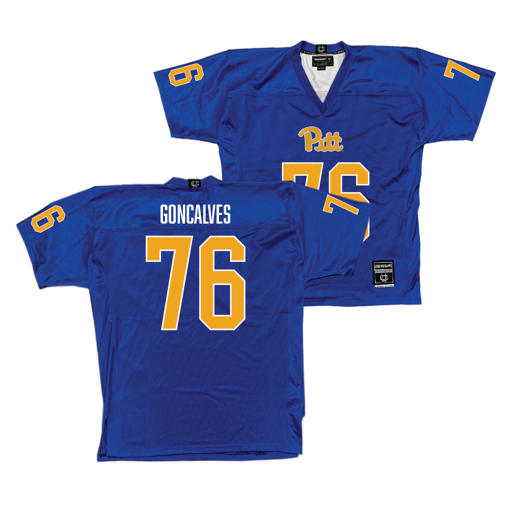 Pitt Football Blue Jersey - Matt Goncalves | #76