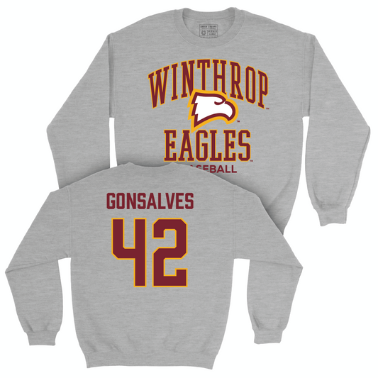 Winthrop Baseball Sport Grey Classic Crew  - Nick Gonsalves