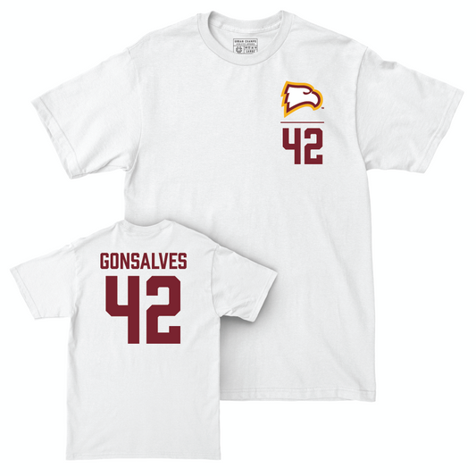 Winthrop Baseball White Logo Comfort Colors Tee  - Nick Gonsalves