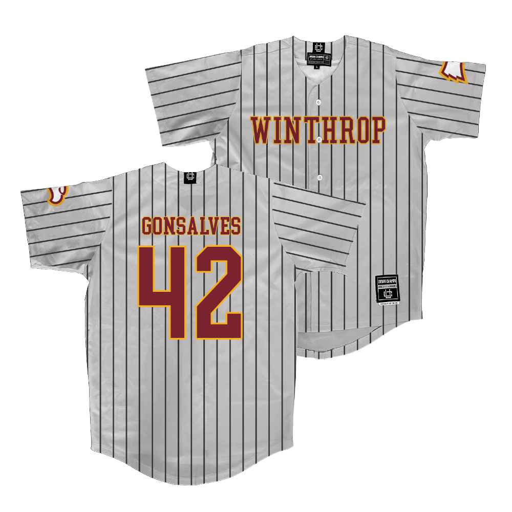 Winthrop Baseball Sport Grey Jersey  - Nick Gonsalves