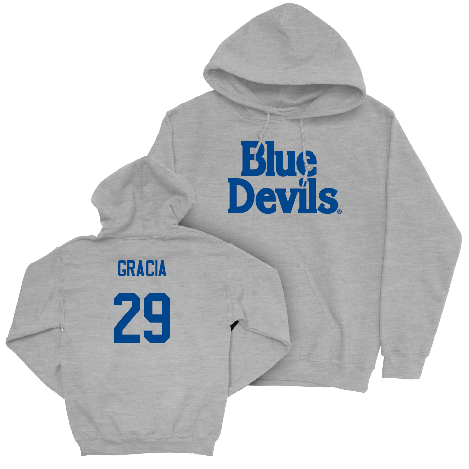 Sport Grey Baseball Blue Devils Hoodie  - AJ Gracia