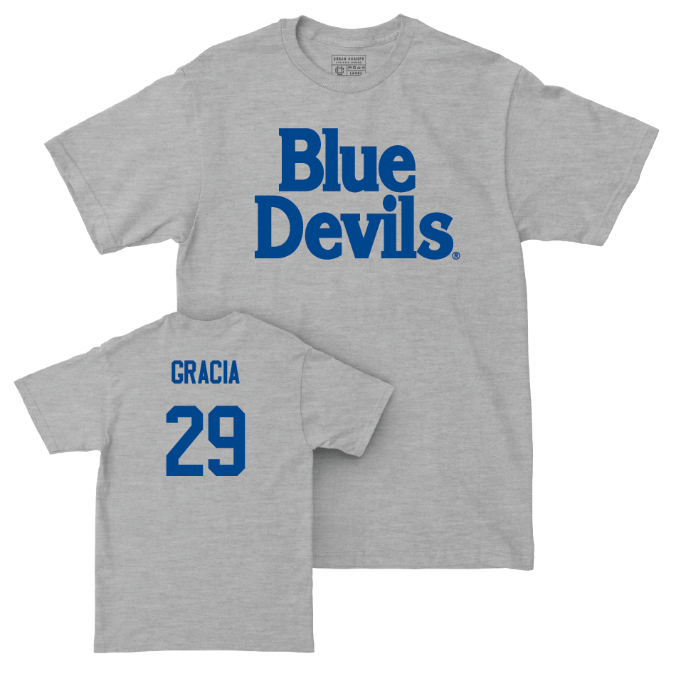 Sport Grey Baseball Blue Devils Tee  - AJ Gracia