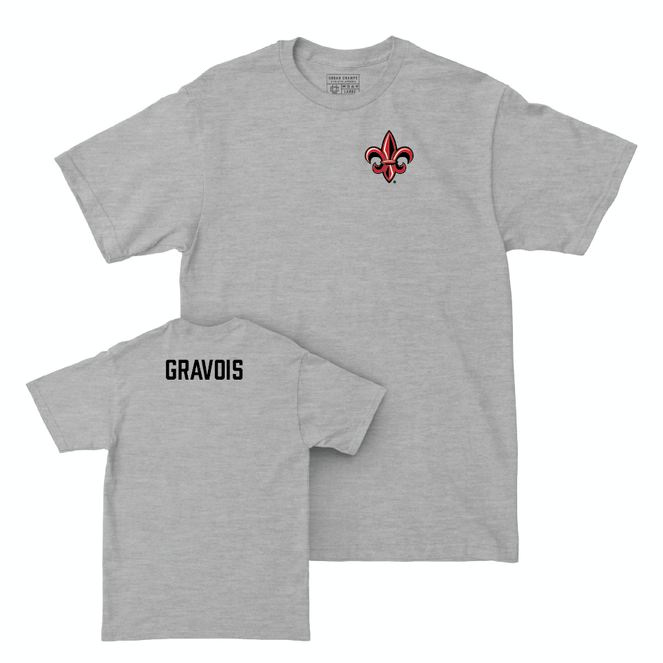 Louisiana Men's Track & Field Sport Grey Logo Tee  - Christopher Gravois