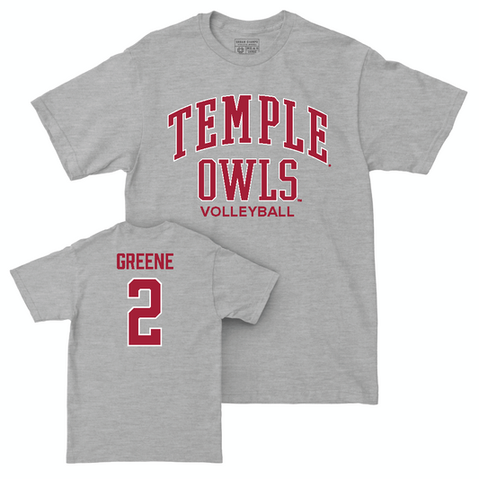 Temple Women's Volleyball Sport Grey Classic Tee  - Christiana Greene