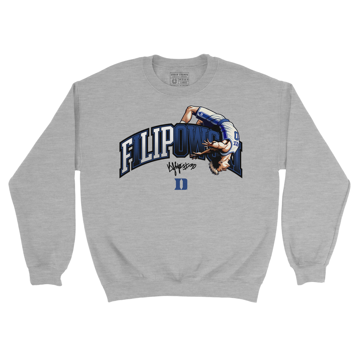 EXCLUSIVE DROP: Kyle 'FLIP' Filipowski Crewneck (Sport Grey)