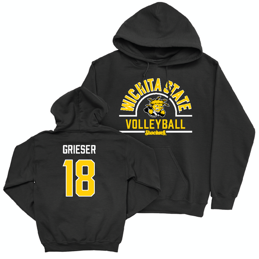 Wichita State Women's Volleyball Black Arch Hoodie   - Simone Grieser