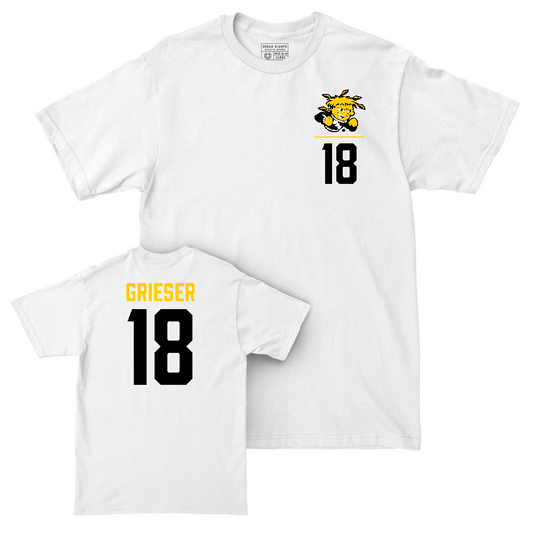 Wichita State Women's Volleyball White Logo Comfort Colors Tee   - Simone Grieser