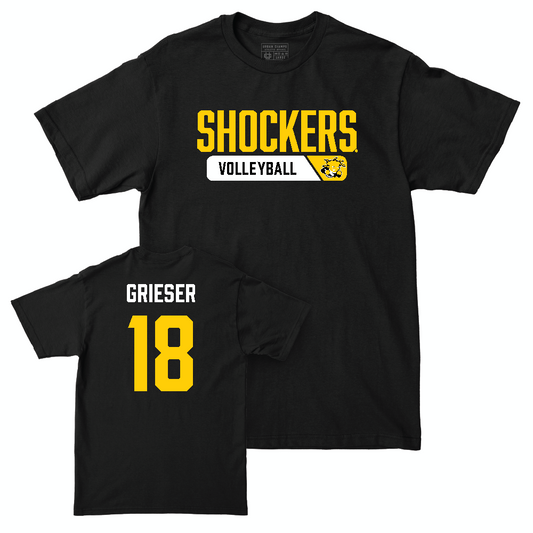 Wichita State Women's Volleyball Black Staple Tee   - Simone Grieser