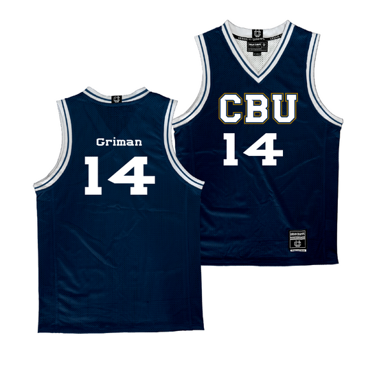 CBU Men's Basketball Navy Jersey  - Jonathan Griman