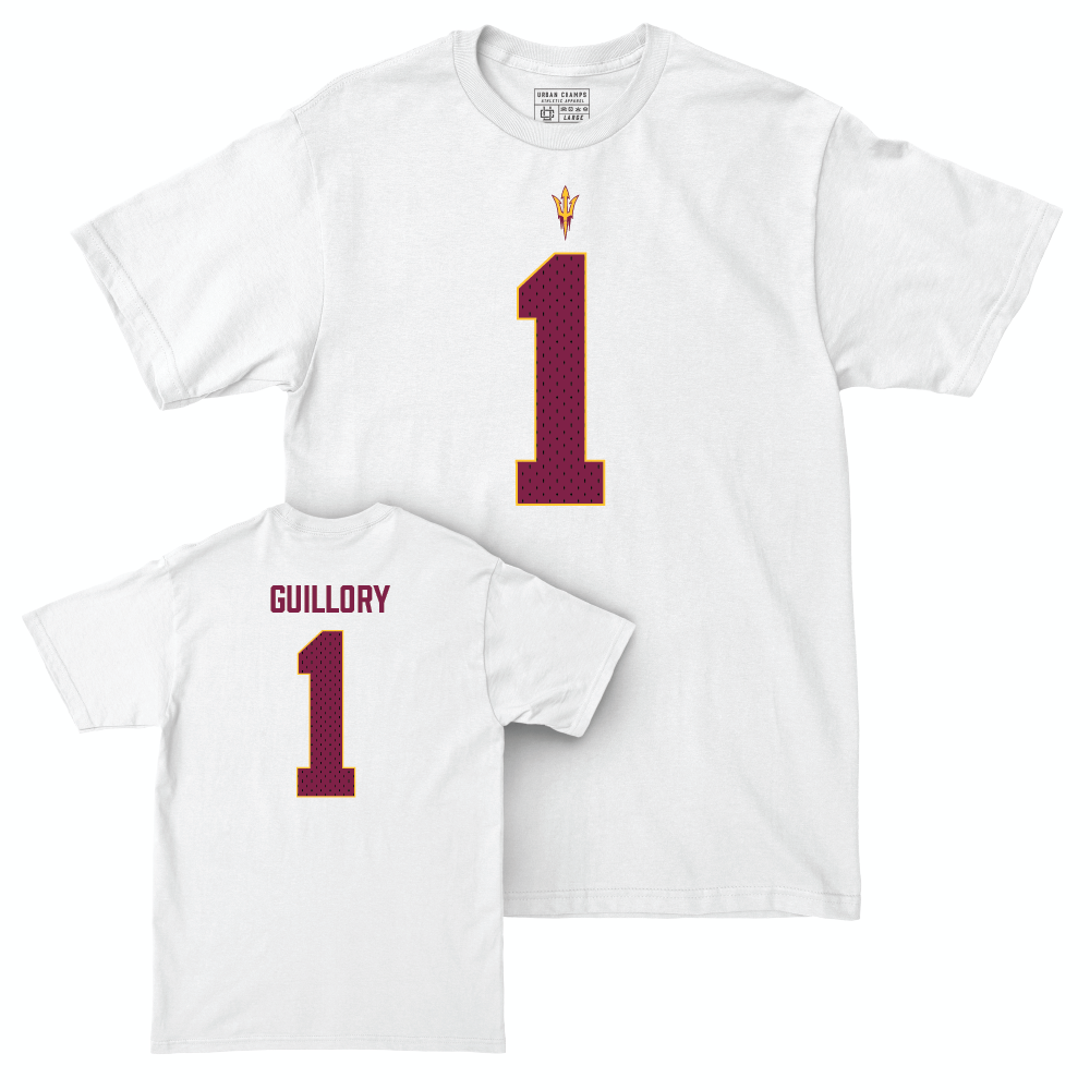 Arizona State Football White Blitz Comfort Colors Tee  - Xavier Guillory