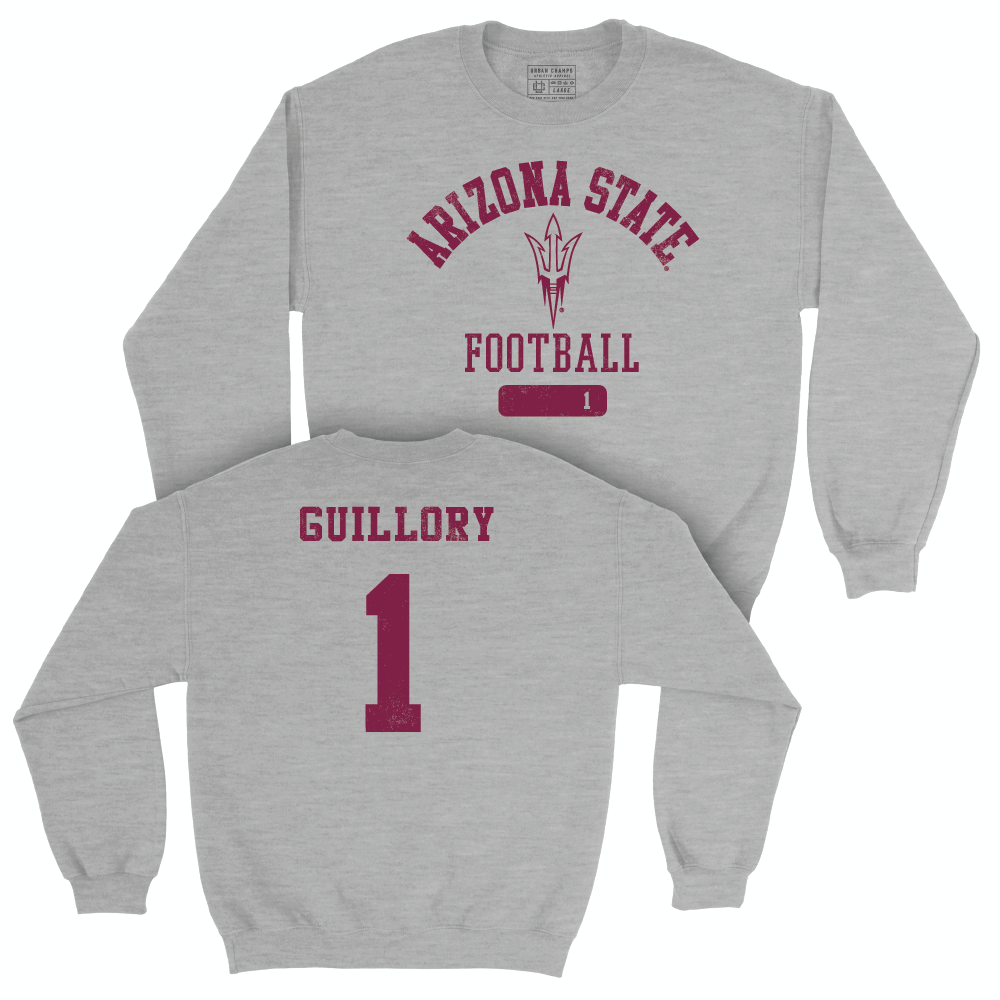 Arizona State Football Sport Grey Varsity Crew  - Xavier Guillory